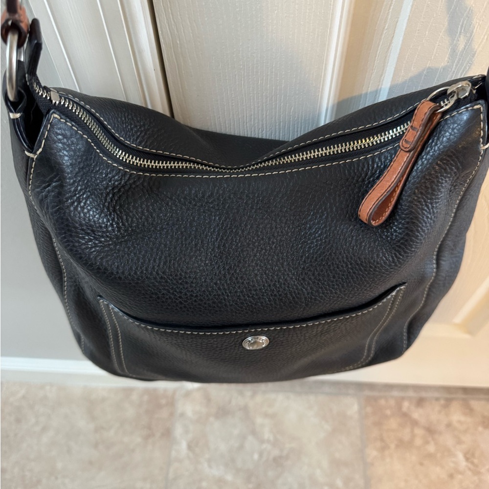 NWOT - Coach Black Leather Shoulder Bag - Picture 4 of 8